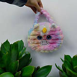 Мʼяка дитяча сумочка "Єдиноріг", 22 x 21 см, фото 2