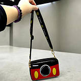 Сумочка дитяча на блискавці "Фотоапарат" червоний+чорний, фото 3