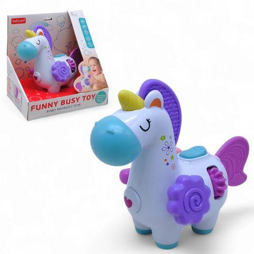 Брязкальце-бізікуб "Єдиноріг", багатофункціональний, фото 1