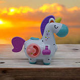 Брязкальце-бізікуб "Єдиноріг", багатофункціональний, фото 2