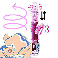 Вибратор кролик Rabbit ротация движением стимуляция клитора Vibrator Throbbing Butterfly