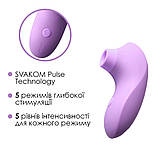 Вакуумний стимулятор Svakom Pulse Lite Neo Lavender, керується зі смартфона - SO7322, фото 4