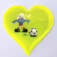 Світловідбивна підвіска PolarFox Смурфик SM-ZM-06 55 мм Жовтий (FT86670971251633)