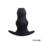 Анальна пробка-тунель силіконова (розмір L): глибока рельєфна стимуляція та можливість комбінованої гри, фото 3