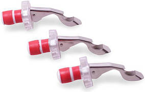 Набір 3 корки для пляшок із відкривачками Kamille, пластик + неіржавка сталь ТРЕНД!