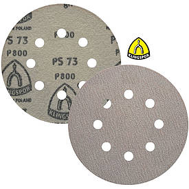 Абразивний диск P800 d125мм на папері з липучкою Velcro Klingspor PS 73 BWK 1шт.