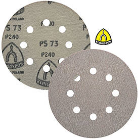 Абразивний диск P240 d125мм на папері з липучкою Velcro Klingspor PS 73 BWK 1шт.