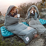 Спальний мішок Naturehike M400 (комф. -4°C; до. -18°C). Правий. Колір Олива, фото 6