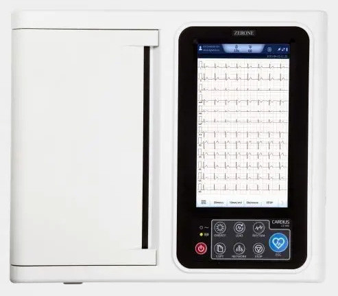 Електрокардіограф Zerone Cardius CZ-800 | 12-канальний, сенсорний, друк на А4, USB, акумулятор