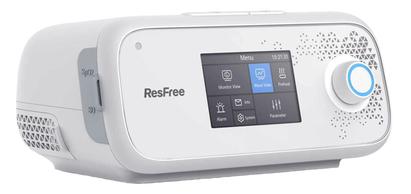 Auto BiLevel CPAP-апарат ResFree F-30S з маскою та зволожувачем | Wi-Fi, хмарна система, SD, SPO2 (опція)