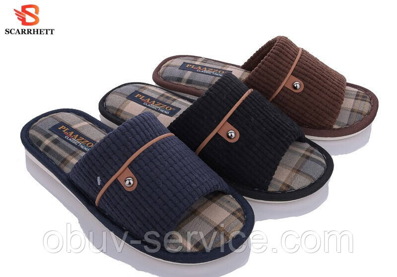 Чоловічі домашні капці Plaazzo 779 асорті (6 пар 40-45)