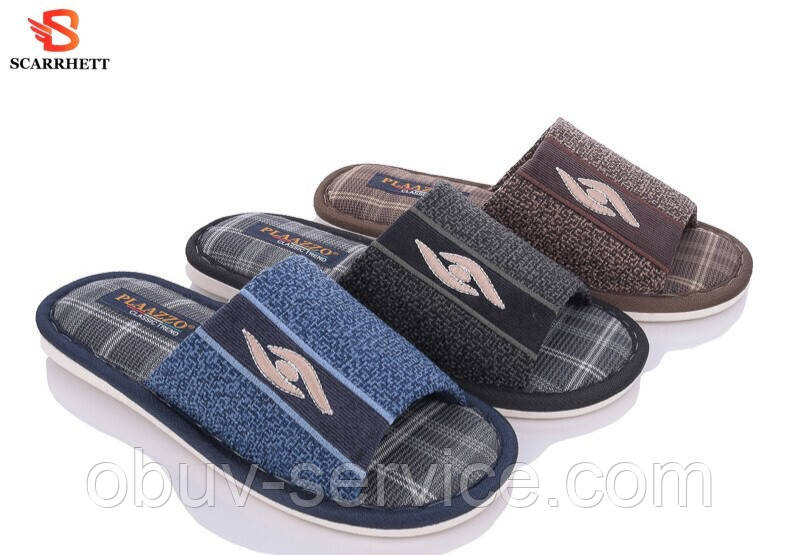 Чоловічі домашні капці Plaazzo 781 асорті (6 пар 40-45)