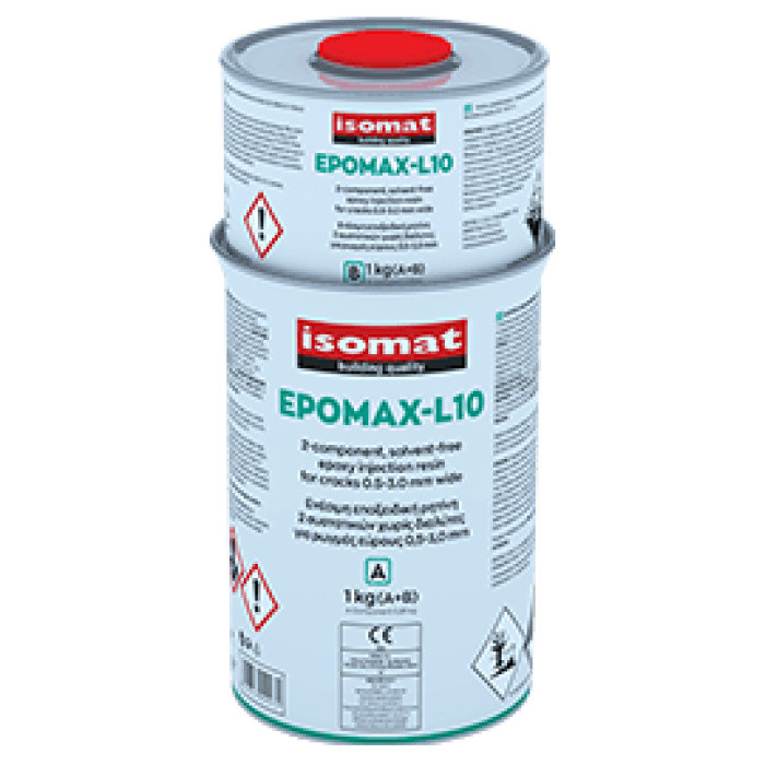 Епомакс Л10 / Epomax L10 - двокомп. епоксидний склад для склеювання тріщин шириною 0,5-3,0 мм, 1 кг