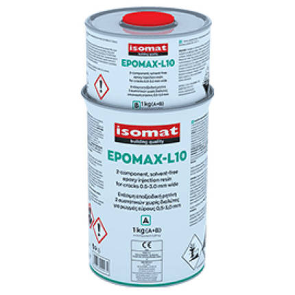 Епомакс Л10 / Epomax L10 - двокомп. епоксидний склад для склеювання тріщин шириною 0,5-3,0 мм, 1 кг, фото 1