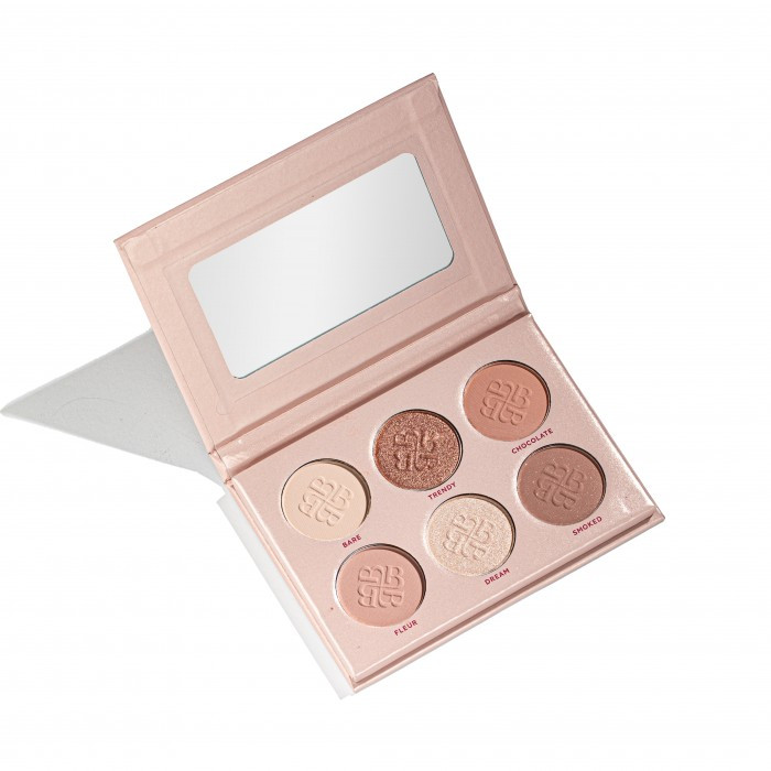 BG908 Палетка тіней для повік Bogenia Match Eyeshadow Palette (6 colors) №001