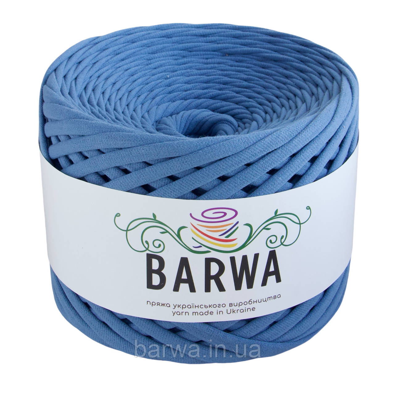 Пряжа трикотажна BARWA 5-7 мм, Денім
