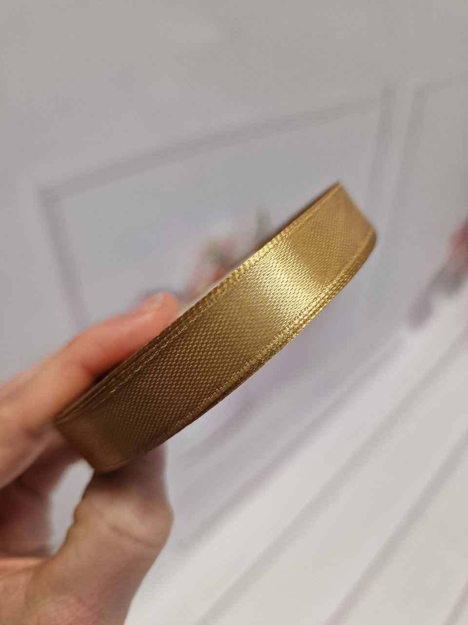 Стрічка атласна 1.2 см 33метри