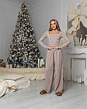 Костюм жіночий топ джемпер і широкі вільні штани-кошичка, фото 9