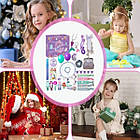 Адвент-календар Русалочка для дівчаток/набір біжутерії Фіолетовий, фото 6