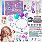 Адвент-календар Русалочка для дівчаток/набір біжутерії Фіолетовий, фото 7