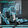 Комбо-набір для стрижки  VGR Professional LImited Edition Set Blue V-645, фото 7