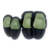 Захисні наколінники налокітники вставки Black/Olive