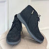 Черевики чорні чоловічі на шнурівці. Натуральна шкіра нубук, фото 3