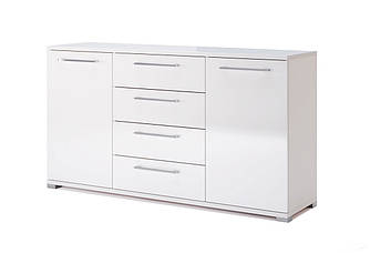Комод Фемілі 2Д4Ш 1,9м білий глянець у спальню,вітальню,дитячу