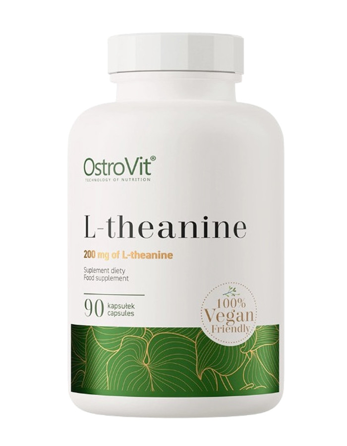 Амінокислота L-Теанін OstroVit L-Theanine 200 мг 90 капс Польща