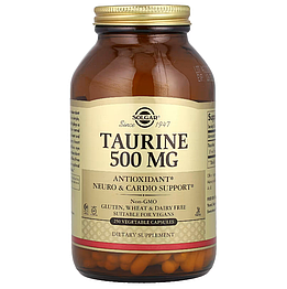 Taurine 500 мг Solgar 250 капсул