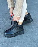 Кросівки жіночі чорні зимові 36 37 38 39 40, фото 3