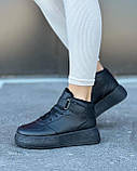 Кросівки жіночі чорні зимові 36 37 38 39 40, фото 4