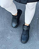 Кросівки жіночі чорні зимові 36 37 38 39 40, фото 6
