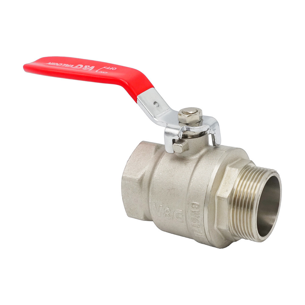 Кран кульовий 1 1/2" ВЗ червона ручка Valogin VG-101205