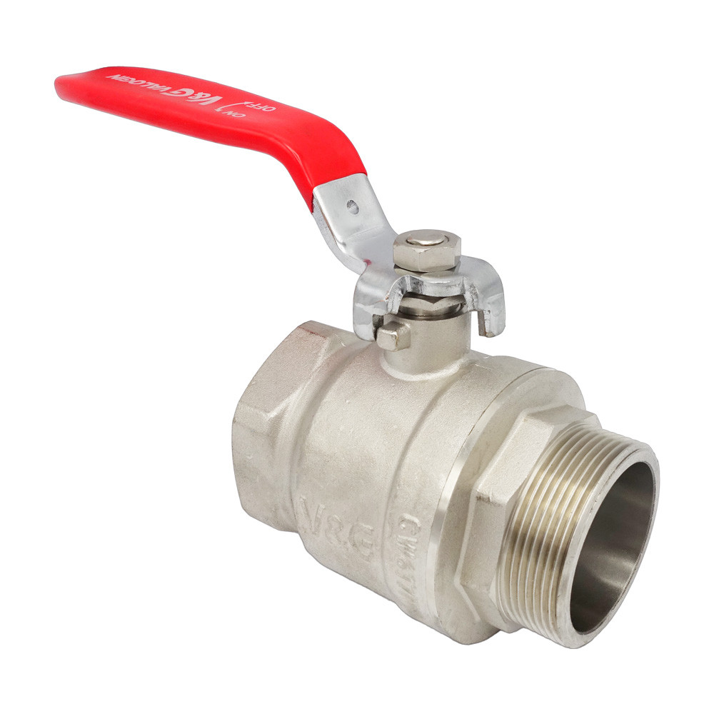 Кран кульовий 2" ВЗ червона ручка Valogin VG-101206, фото 1