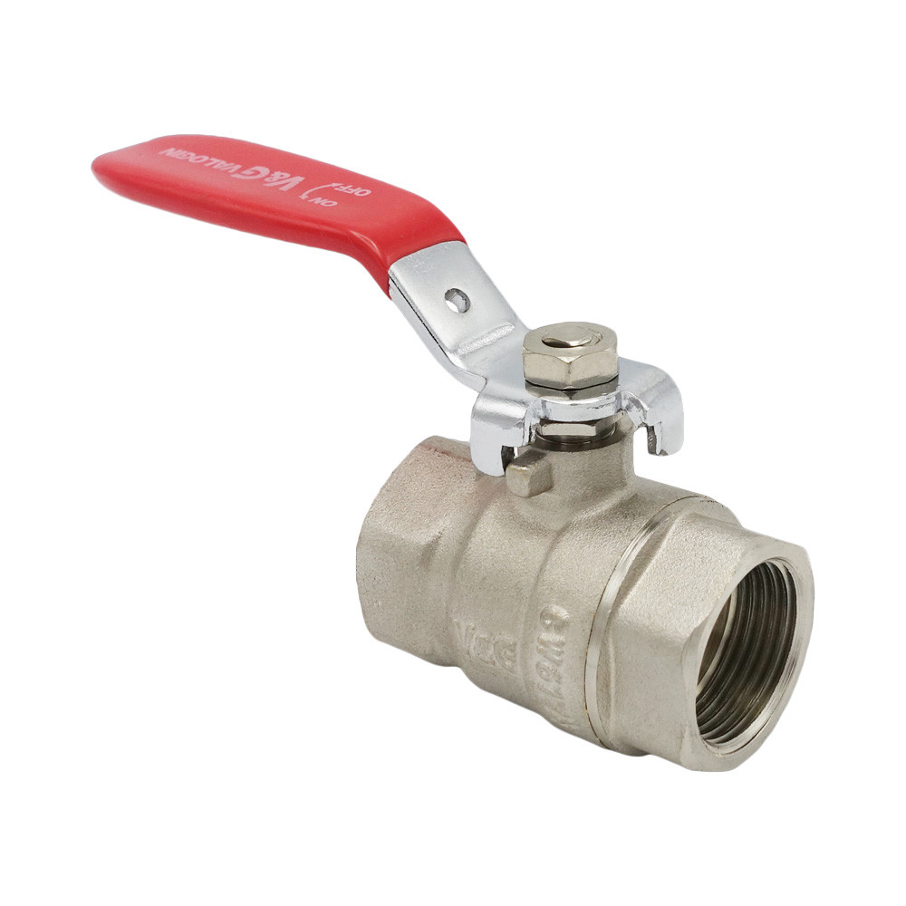 Кран кульовий 3/4" ВВ червона ручка Valogin VG-102202