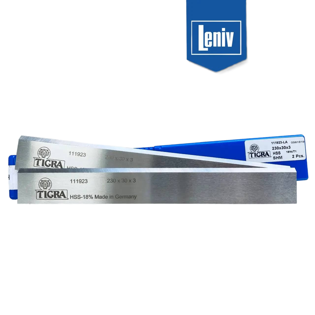 Стругальні ножі для фуганка рейсмуса Tigra 120×35×3 HSS18%, строгальні ножі, фугувальні ножі по дереву