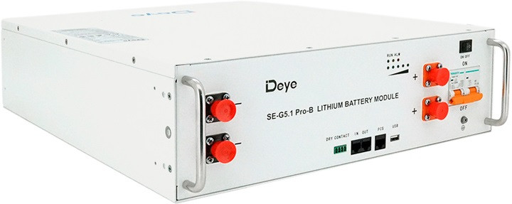 LiFePO4 Deye акумулятор SE-G5.1Pro-B 51,2V/100AH, 5120W*h, 200А