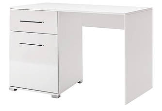 Стіл письмовий Фемілі 1Д1Ш білий глянець в дитячу,кабінет,офіс