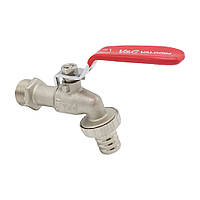 Кран для поливу 3/4" червона ручка Valogin VG-105102