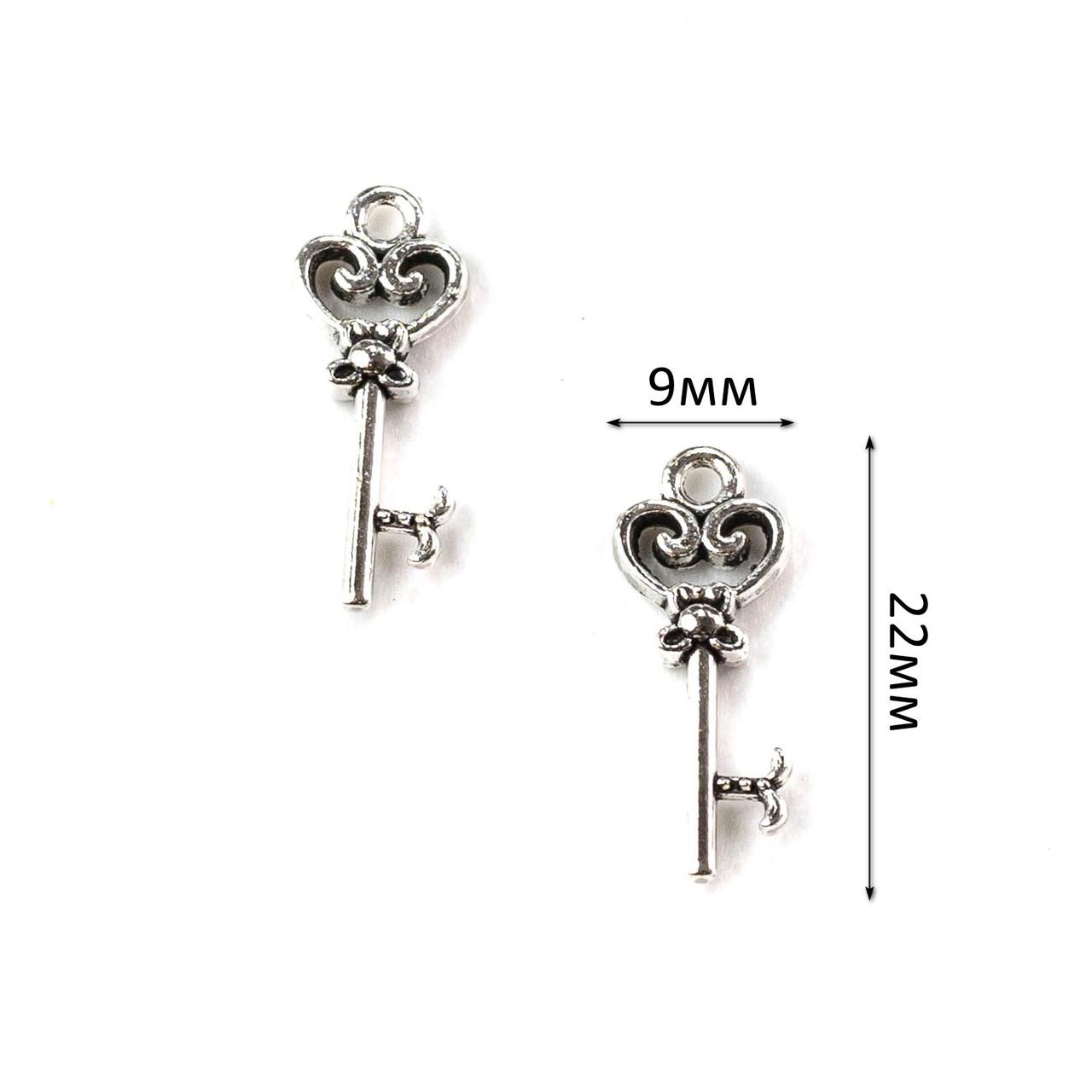 Підвіска "Ключ" 22*9мм Срібло PDS110, фото 1