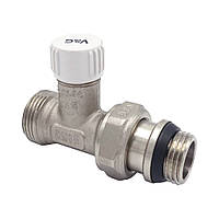 Радіаторний вентель прямий налаштувальний 1/2"х 3/4"Євроконус V&G VG-602111