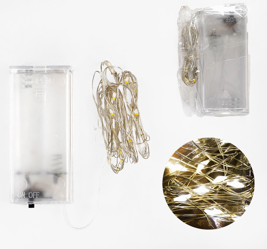 Гірлянда світлодіодна LED на батарейках 1,9 м ABC