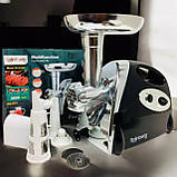 Електрична М'ясорубка Rainberg 3800W Електро-м'ясорубка шнекова із соковижималкою, фото 6