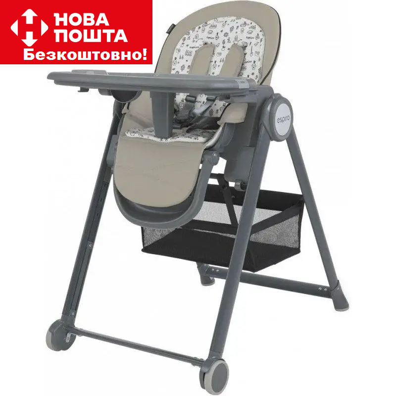 Стільчик для годування ESPIRO PENNE 107 WARM GRAY, фото 1