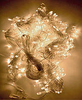 Гірлянда штора  теплий білий 3х2м з контролером