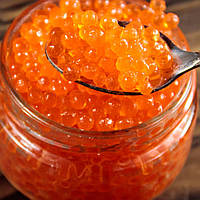 Ікра червона горбуші охолоджена (вагова) ціна за 200гр.