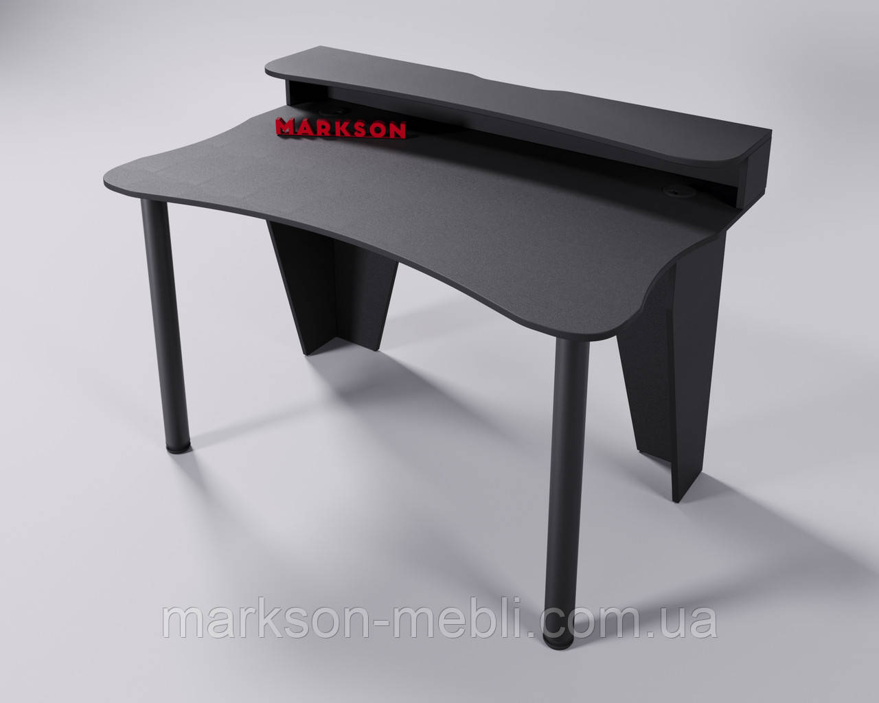 Геймерський комп'ютерний стіл безпідсвітки "ARES - PRO"  чорний