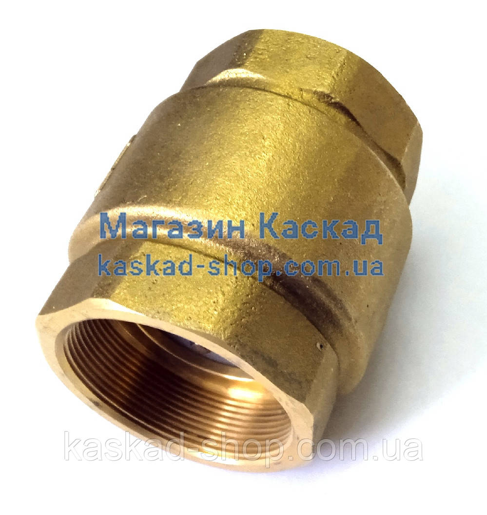 Зворотний муфтовий прямий клапан "Європа" DN50 2' для муковоза, цементовоза, комбікормовоза.