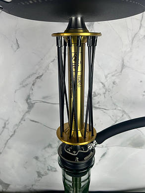 Кальян Trumpet Hookah Rider W-40 (ущільнювач) – Золото та чорний, фото 3